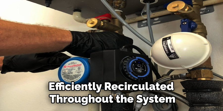 Efficiently Recirculated 
Throughout the System