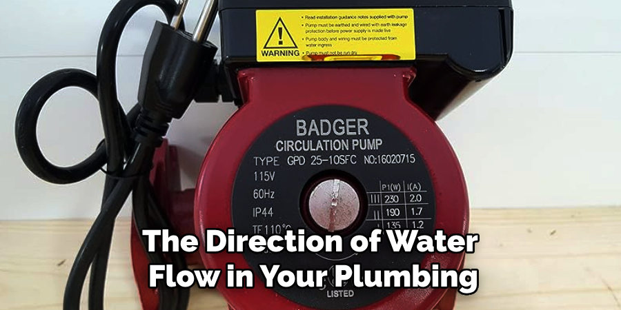 The Direction of Water 
Flow in Your Plumbing