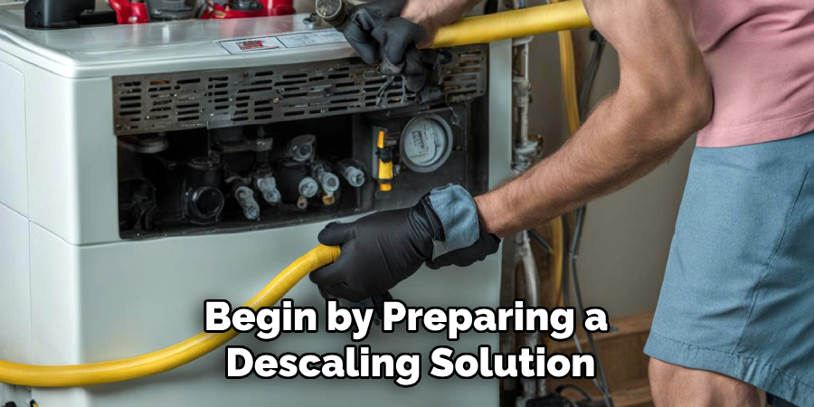 Begin by Preparing a
Descaling Solution