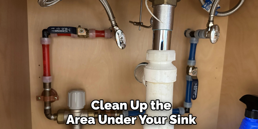 Clean Up the
Area Under Your Sink