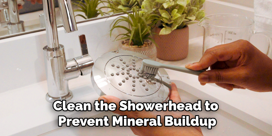Clean the Showerhead to 
Prevent Mineral Buildup