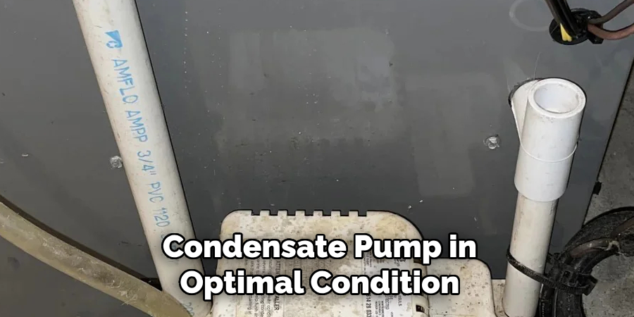Condensate Pump in Optimal Condition