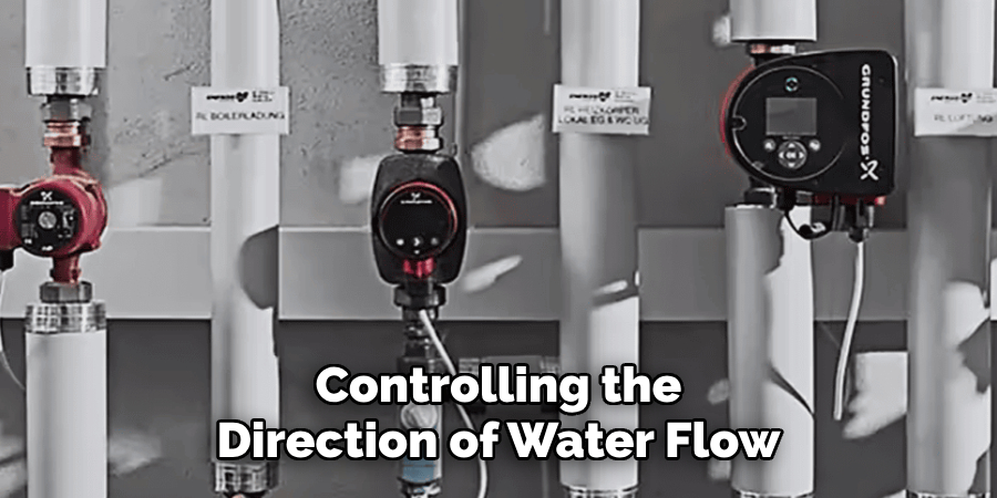 Controlling the 
Direction of Water Flow