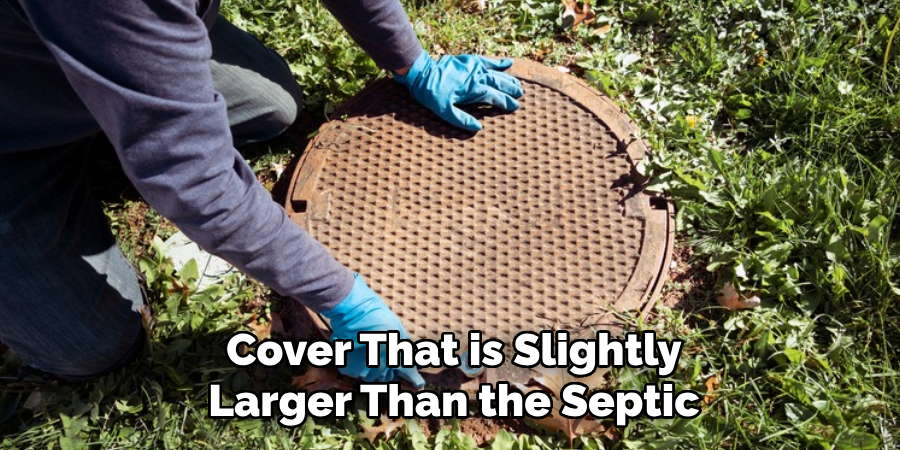 Cover That is Slightly Larger Than the Septic