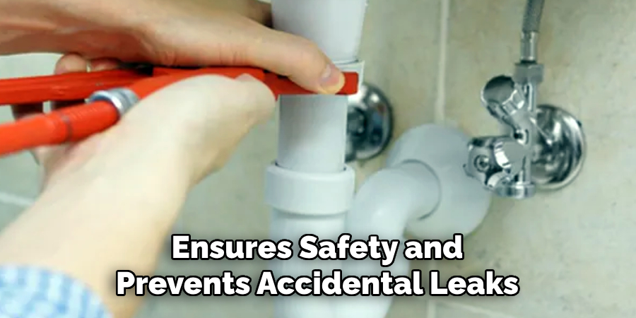 Ensures Safety and 
Prevents Accidental Leaks 