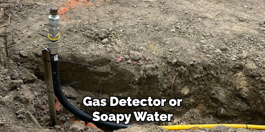 Gas Detector or Soapy Water