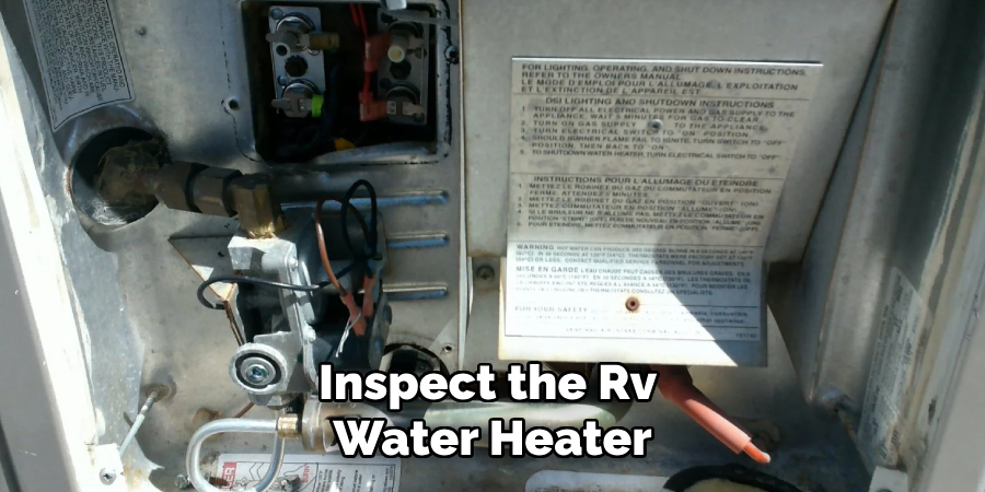 Inspect the Rv 
Water Heater