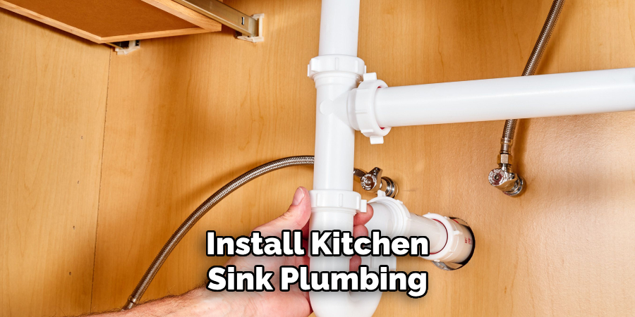 Install Kitchen 
Sink Plumbing