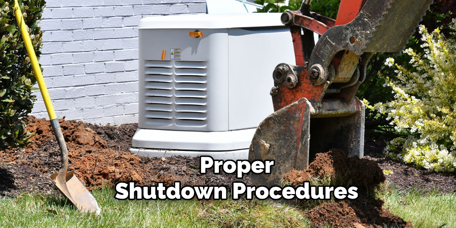 Proper
Shutdown Procedures