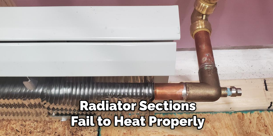 Radiator Sections Fail to Heat Properly