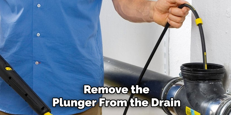 Remove the
Plunger From the Drain