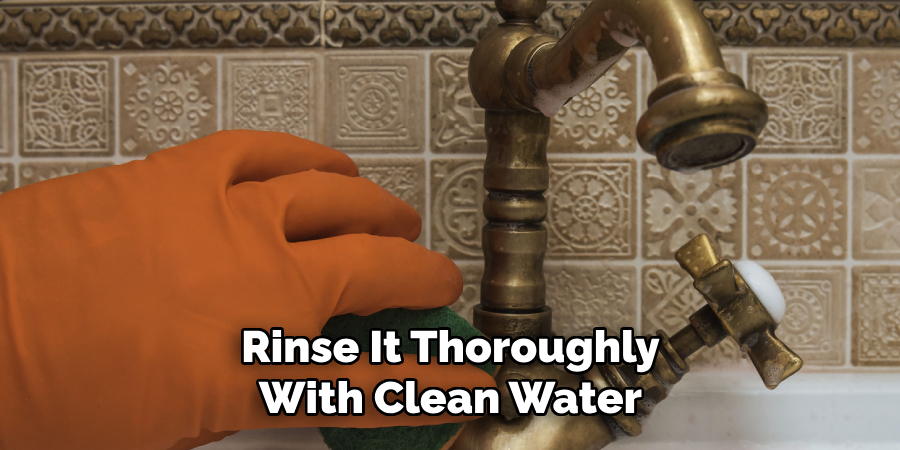 Rinse It Thoroughly With Clean Water