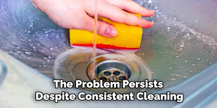 The Problem Persists 
Despite Consistent Cleaning