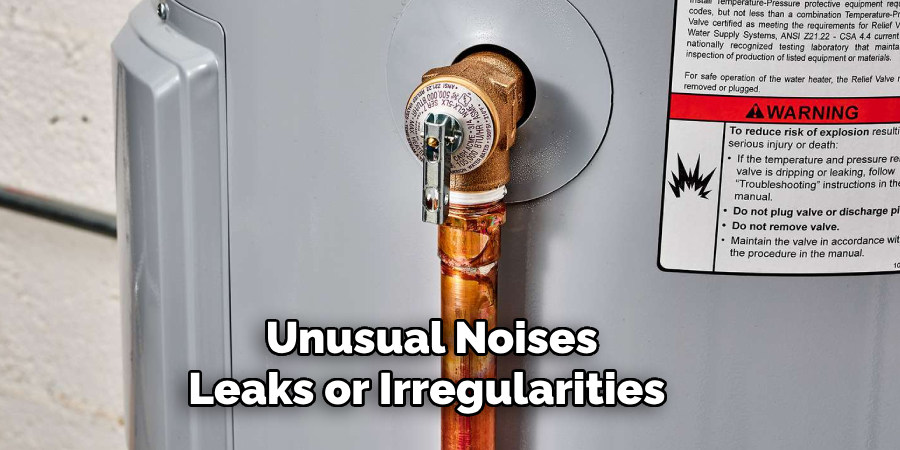 Unusual Noises
Leaks or Irregularities 