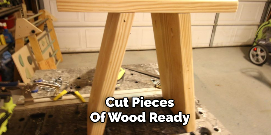 Cut Pieces 
Of Wood Ready