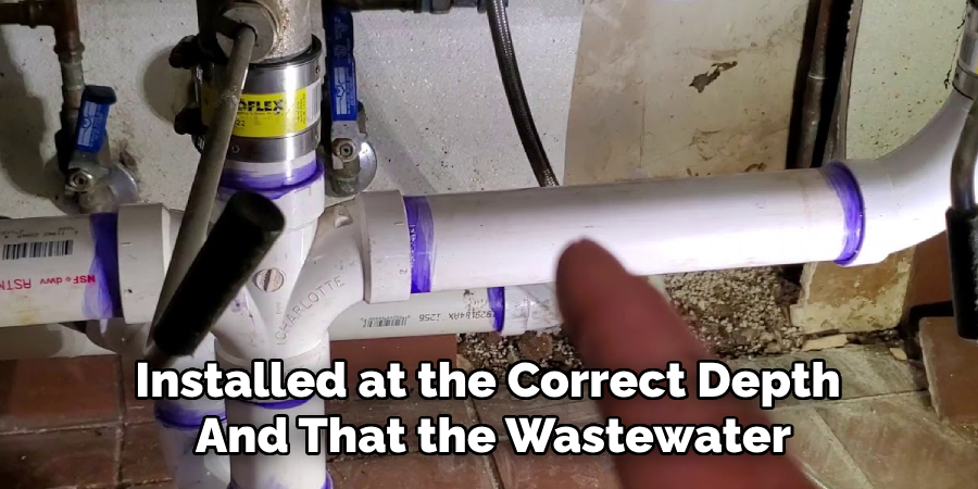 Installed at the Correct Depth
And That the Wastewater
