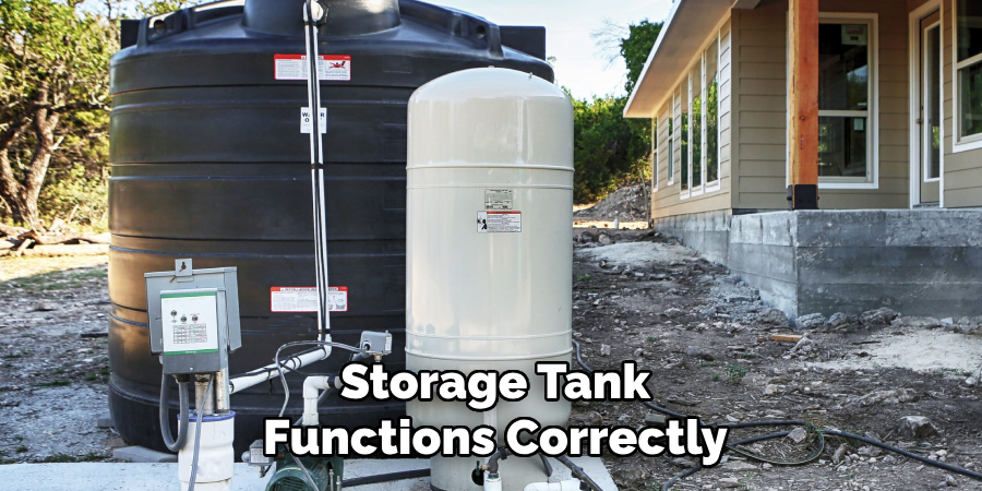 Storage Tank Functions Correctly