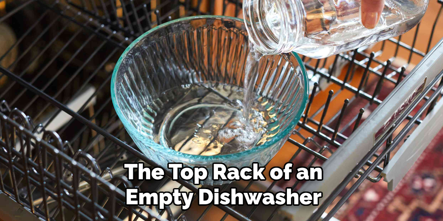 The Top Rack of an
Empty Dishwasher