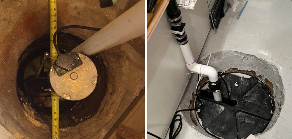 How to Cover Sump Pump Hole