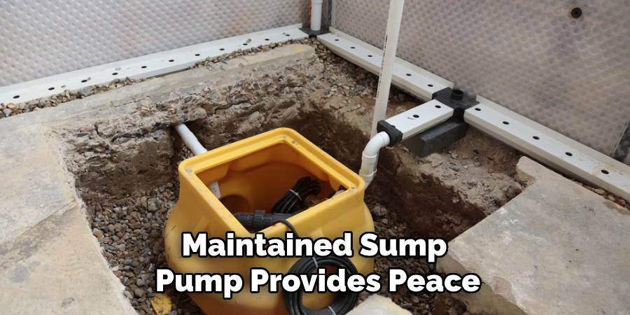 Maintained Sump
Pump Provides Peace
