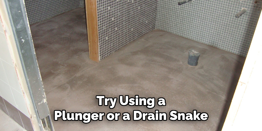 Try Using a Plunger or a Drain Snake