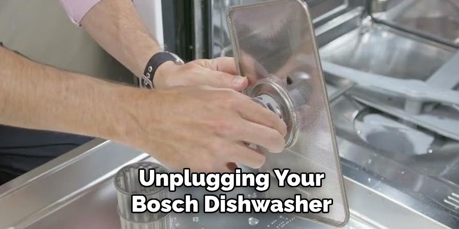 Unplugging Your Bosch Dishwasher
