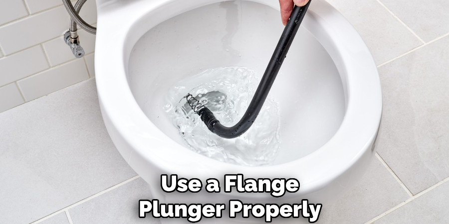 Use a Flange
Plunger Properly