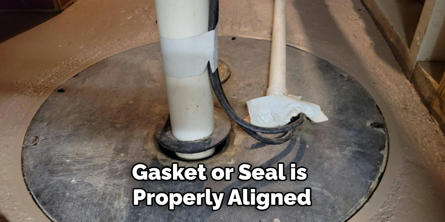 Gasket or Seal is
Properly Aligned