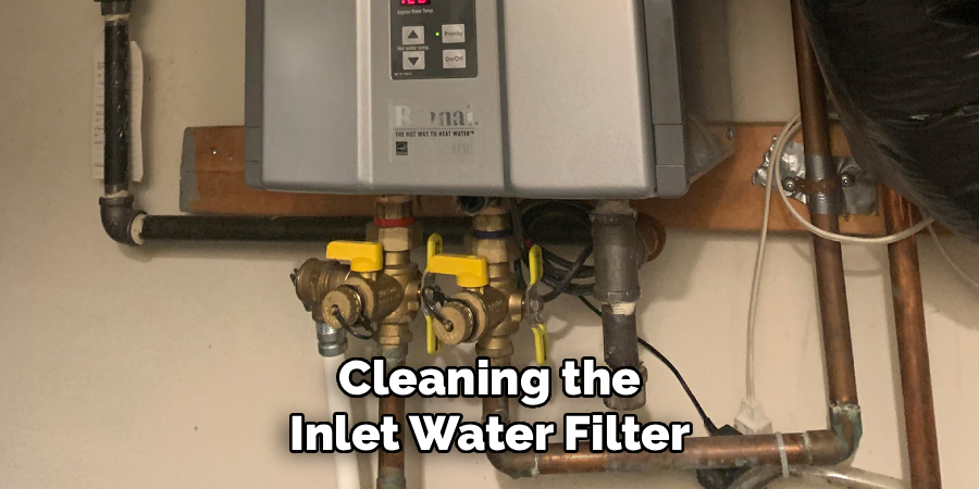 Cleaning the Inlet Water Filter