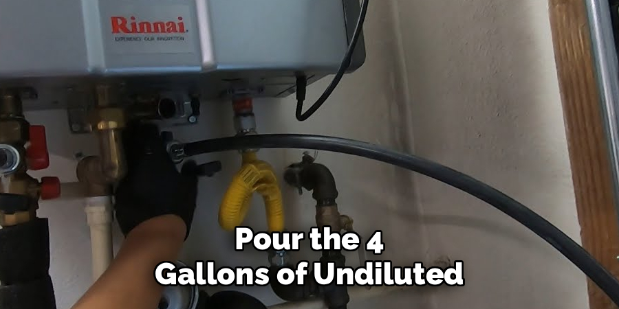 Pour the 4 Gallons of Undiluted